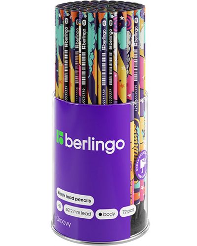 Μολύβι γραφίτη  Berlingo - Groovy, HB, ποικιλία - 2