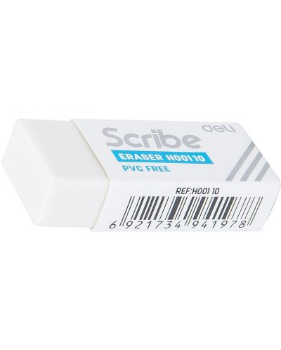 Γόμα για μολύβι Deli Scribe - EH00110, λευκή - 1