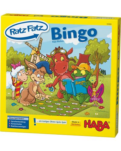 Παιδικό επιτραπέζιο παιχνίδι Haba - Μπίνγκο με εικόνες - 1