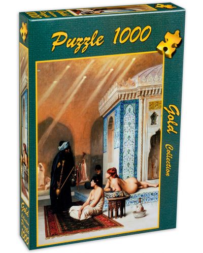 Παζλ Gold Puzzle 1000 κομμάτια - Πισίνα χαρεμιού  - 1