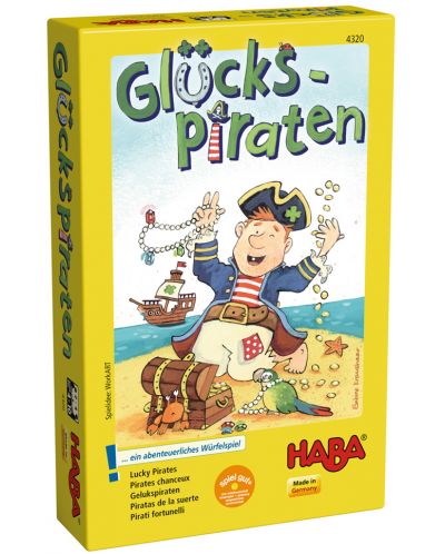 Παιδικό επιτραπέζιο παιχνίδι Haba - Τυχεροί Πειρατές - 1
