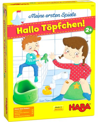 Παιδικό παιχνίδι Haba - Στην τουαλέτα - 1