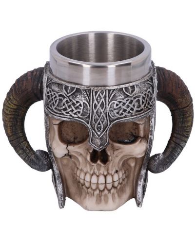 Ποτήρι μπύρας Nemesis Now Adult: Medieval - Viking Skull - 5