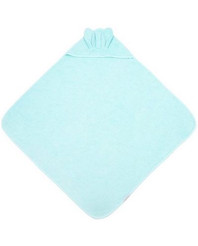 Πετσέτα με κουκούλα Canpol -100 х 100 cm, Τουρκουάζ - 1
