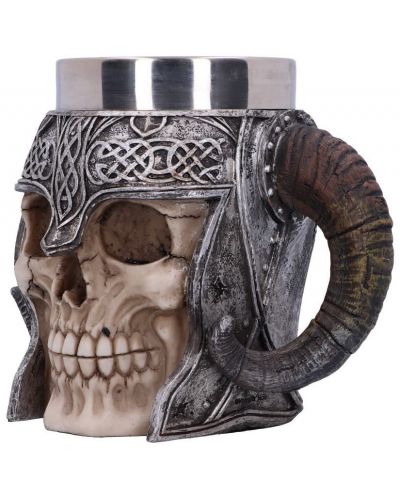 Ποτήρι μπύρας Nemesis Now Adult: Medieval - Viking Skull - 2