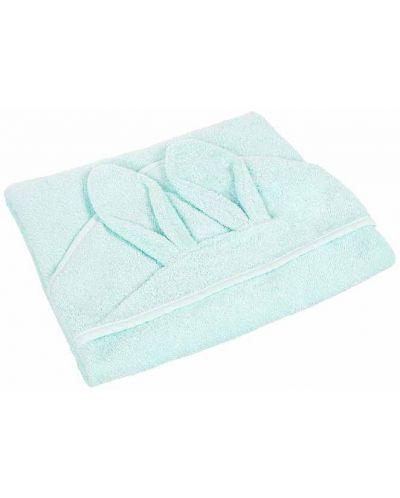 Πετσέτα με κουκούλα Canpol -100 х 100 cm, Τουρκουάζ - 2