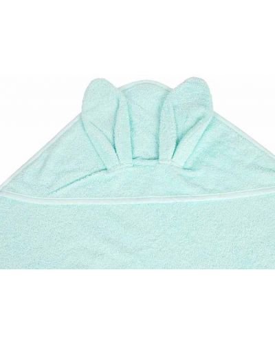 Πετσέτα με κουκούλα Canpol -100 х 100 cm, Τουρκουάζ - 3