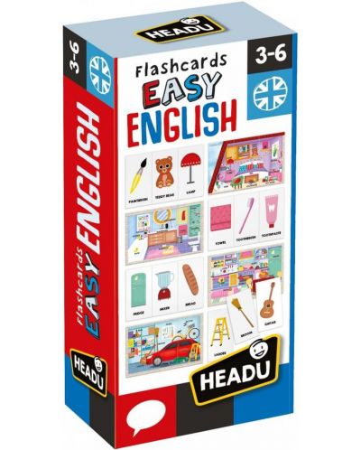 Εκπαιδευτικές κάρτες Flash Headu - Εύκολα Αγγλικά - 1