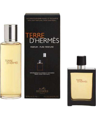 Hermes Terre d'Hermès Σετ - Άρωμα και Γεμιστικό, 30 + 125 ml - 1