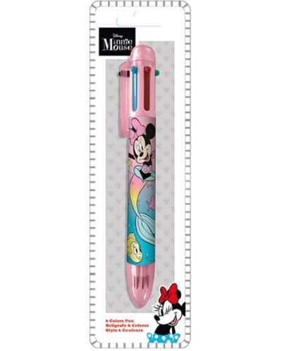 Στυλό με 6 χρώματα  Kids Licensing - Minnie - 2