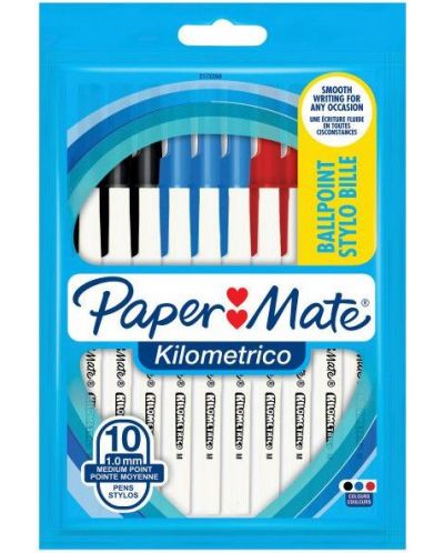Στυλό Paper Mate Kilometrico - 10 τεμάχια, ποικιλία - 1
