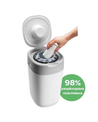 Καλάθι υγιεινής για πάνες Tommee Tippee - Twist and Click, με 4 κασέτες - 6