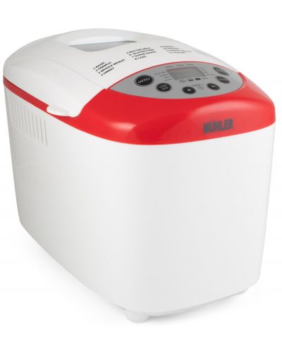 Μηχανή ψωμιού Muhler - MBM-1502, 850W,15 προγράμματα,λευκό/κόκκινο - 5