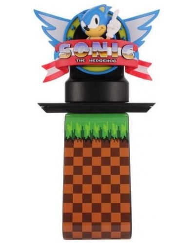 Αγαλματίδιο-βάση  EXG Games: Sonic the Hedgehog - Sonic Logo (Ikon), 20 cm - 2