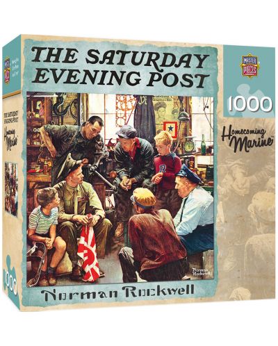 Παζλ Master Pieces 1000 κομμάτια - Οι πεζοναύτες γυρνάνε στο σπίτι , Norman Rockwell - 1