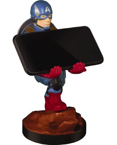 Βάση τηλεφώνου EXG Marvel: Captain America - Cap, 20 cm - 2