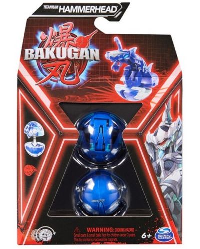 Σετ παιχνιδιού Bakugan - Titanium Hammerhead - 1