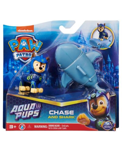 Σετ παιχνιδιού Spin Master Paw Patrol - Aqua Chase με τον Καρχαρία - 1