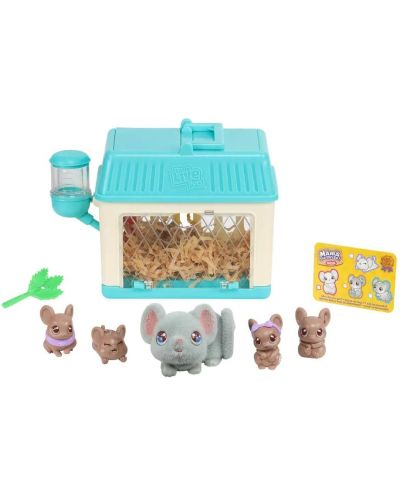 Игрален комплект Moose Little Live Pets - Σπιτάκι με ποντίκι με μωρά και εκπλήξεις - 2