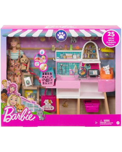 Σετ παιχνιδιού Mattel Barbie - Μπουτίκ για κατοικίδια - 1