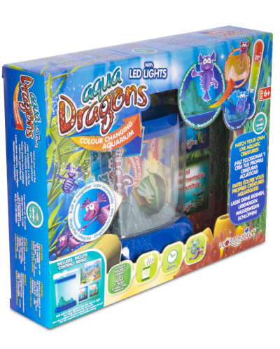 Σετ παιχνιδιού Aqua Dragons - Πολύχρωμο ενυδρείο με φώτα LED - 1