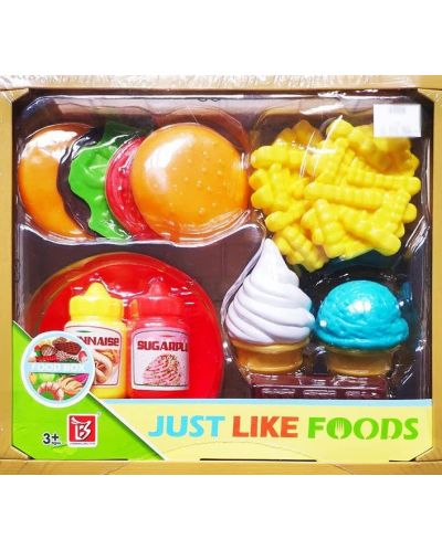 Σετ παιχνιδιών Raya Toys - Food Box Μπέργκερ και παγωτό - 2