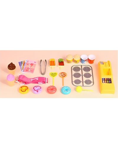 Σετ παιχνιδιού Raya Toys - Ζαχαροπλαστείο σε σακίδιο-ντόνατ 39 τεμάχια - 4