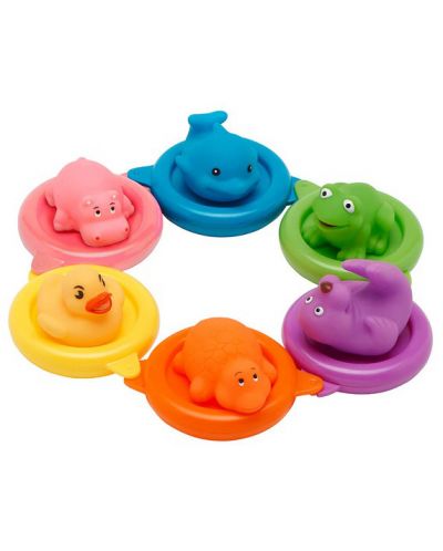 Παιχνίδια μπάνιου Vital Baby -Πολύχρωμα ζώα - 1