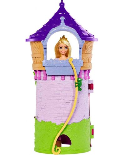 Σετ παιχνιδιού  Disney Princess - Κούκλα Ραπουνζέλ με πύργο - 4