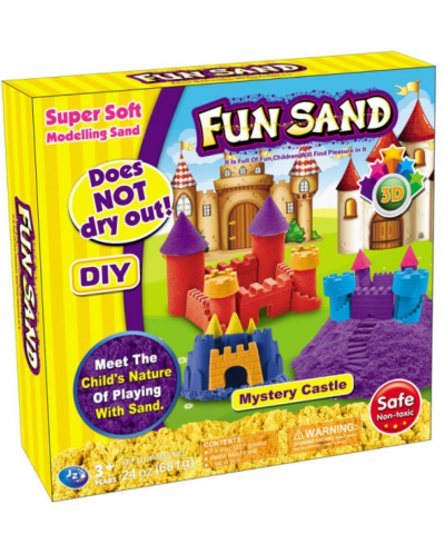 Σετ παιχνιδιού Fun Sand - Κινητική άμμος, κάστρα - 1