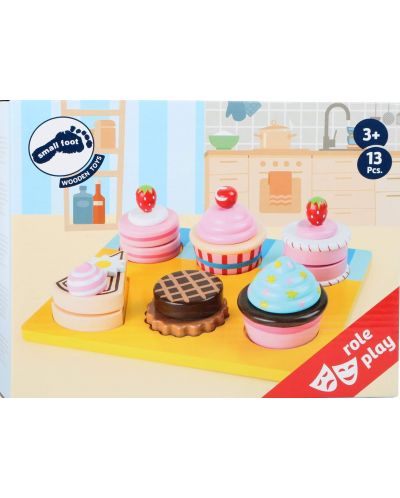 Σετ παιχνιδιού Small Foot - Cupcakes και τούρτες για κοπή,13 τεμ - 3