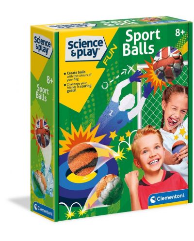 Σετ παιχνιδιού Clementoni Science - Φτιάξτε τις δικές σας αθλητικές μπάλες - 1