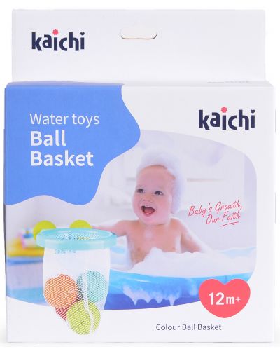 Παιχνίδι μπάνιου  Kaichi - Καλάθι με μπάλες - 2