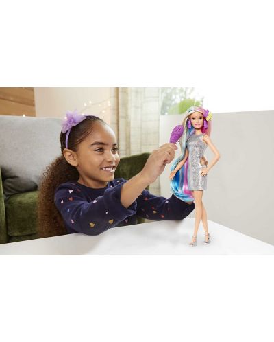 Σετ παιχνιδιού Mattel Barbie- Barbie με νεραϊδόμαλλα - 6