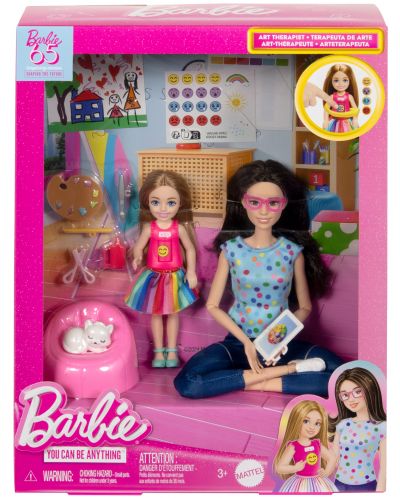 Σετ παιχνιδιού Barbie You can be anything - Θεραπευτής τέχνης - 6