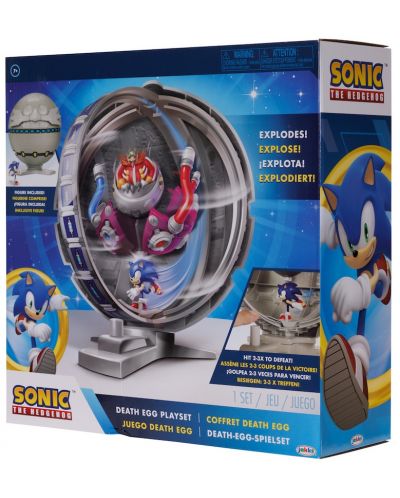 Σετ παιχνιδιού Jakks Pacific Sonic - Θανατηφόρο αυγό με φιγούρα Sonic - 6