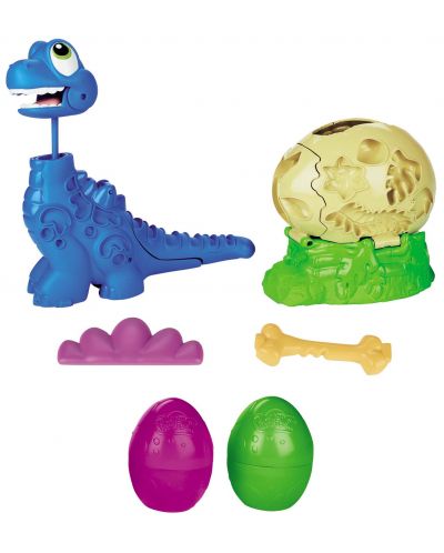 Σετ παιχνιδιού Hasbro Play-Doh - Βροντόσαυρος μωρό με λαιμό που μεγαλώνει - 1