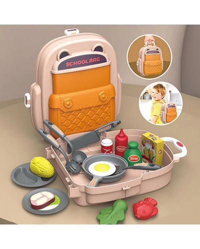 Σετ παιχνιδιών Bowa - Κουζίνα σε βαλίτσα-σακίδιο - 2