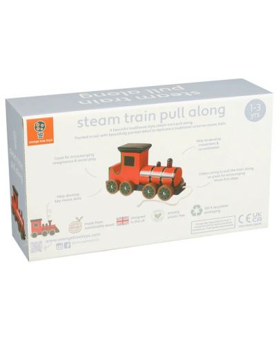 Παιχνίδι έλξης  Orange Tree Toys - Ένα τρένο ατμού - 4