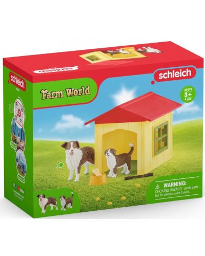 Σετ παιχνιδιού Schleich Farm World - Κίτρινο σπίτι σκύλου - 2