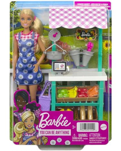 Σετ παιχνιδιού Barbie - Barbie με αγορά αγροτών - 5