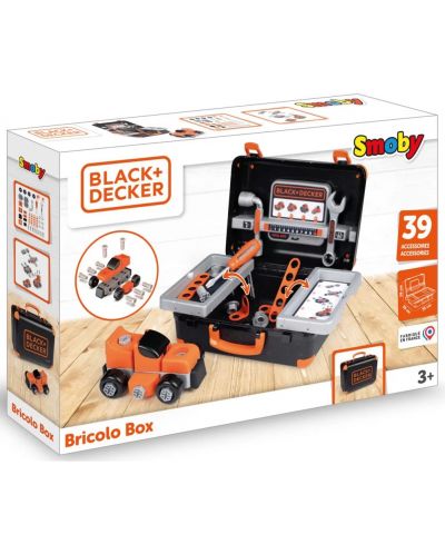 Σετ παιχνιδιού Smoby Black & Decker - Θήκη εργαλείων με εργαλεία - 2