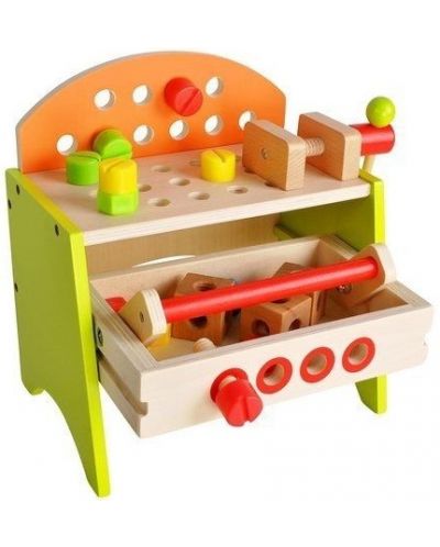 Σετ παιχνιδιού Kruzzel - Παιδικό εργαστήριο με εργαλεία κατασκευής - 1