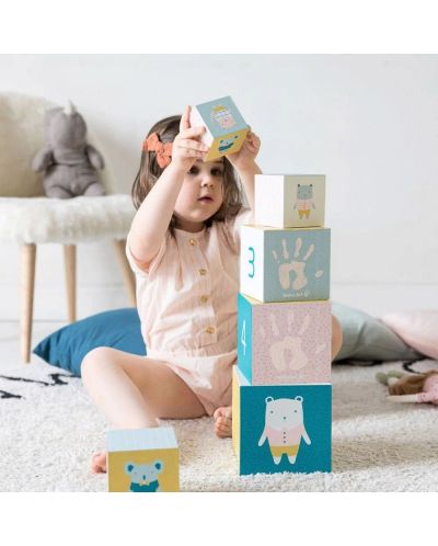 Σετ παιχνιδιού Baby Art - Κύβοι με στάμπες με κηρομπογιές - 6