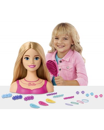 Σετ παιχνιδιών Barbie - Μανεκέν για χτενίσματα με αξεσουάρ - 5