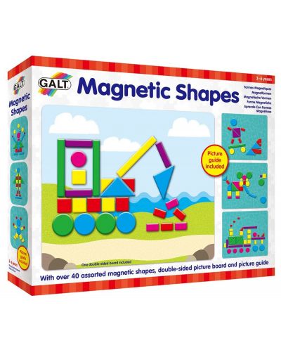 Σετ παιχνιδιού Galt Toys - Μαγνητικά σχήματα και χρώματα - 1