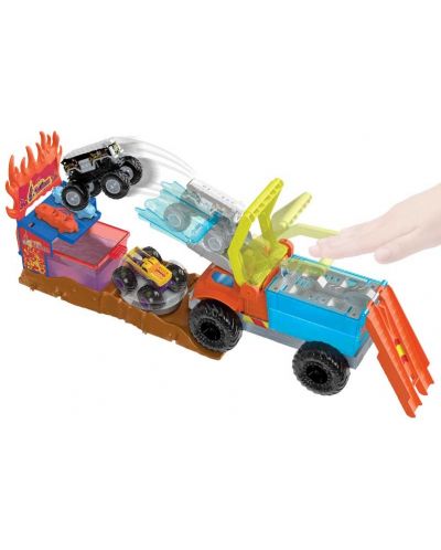 Σετ παιχνιδιού Hot Wheels Monster Trucks - Αρένα σύγκρουσης - 1