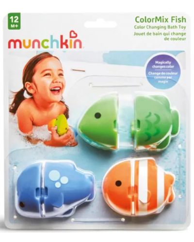 Παιχνίδια μπάνιου Munchkin - Рибки, αλλαγή χρώματος, 3 τεμάχια - 4