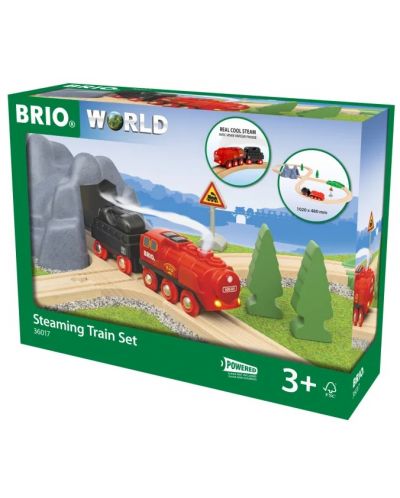 Σετ παιχνιδιού Brio - Τρένο με ατμομηχανή - 1