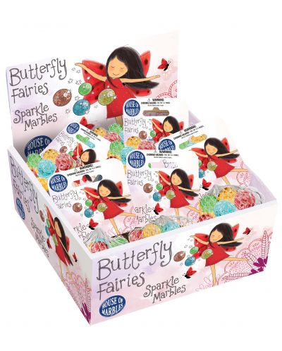 Σετ παιχνιδιού House of Marbles - Butterfly Fairy, γυάλινες μπάλες - 2